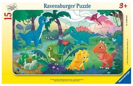 Rahmenpuzzle 15 Teile Die kleinen Dinos