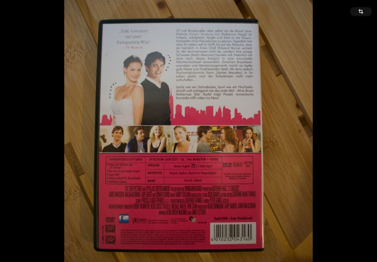 Tutti i DVDs: 27 Dresses, Kleider machen Bräute – Nuovo (secondo la descrizione) da Eschikofen venduto da anj_98vh 1