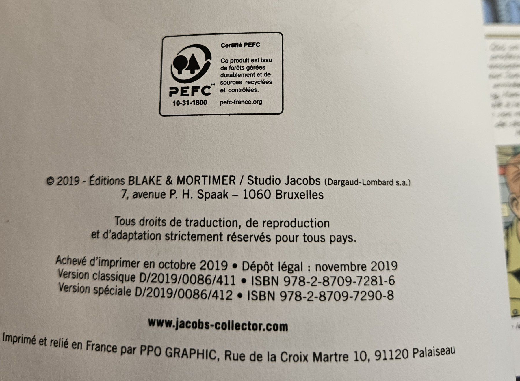 Comics: Blake et Mortimer N 26 E.O TBE-G.FORMAT La Vallée des Immort – Gebraucht aus Prévonloup von bitume1975 1