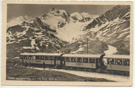 BERNINABAHN und Piz Palü - viele Passagiere