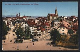 Basel, Teilansicht mit Elisabethenkirche