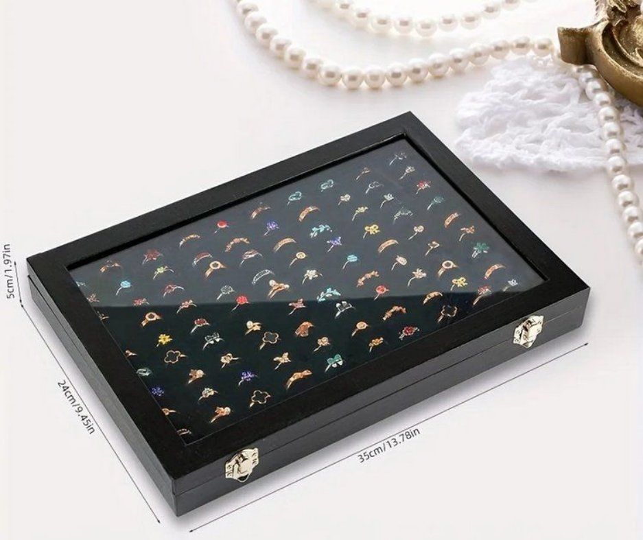 Portagioie: Ringbox mit 100 Fächern - Boîte bague avec 100 compartiments – Nuovo e nell'imballaggio originale da Lausanne venduto da LOVA-MUSICA-WATCH 1
