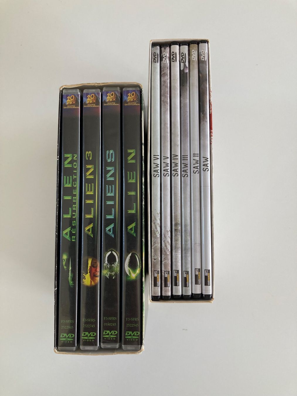 Tutti i DVDs: Coffret DVD Alien Quadrilogy et Saw – Usato da Bassecourt venduto da CALUMET-X 2