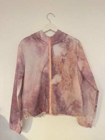 Damen Windjacke ca. M Rosa/Mauve leichte Jacke mit Kapuze 