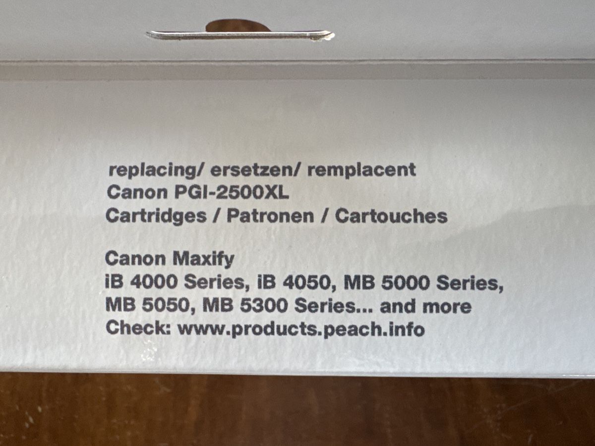 Canon Cartucce per stampanti & toner: Peach C2500XL Multipack Tintenpatronen – Nuovo e nell'imballaggio originale da Hochdorf venduto da Strubi75 3