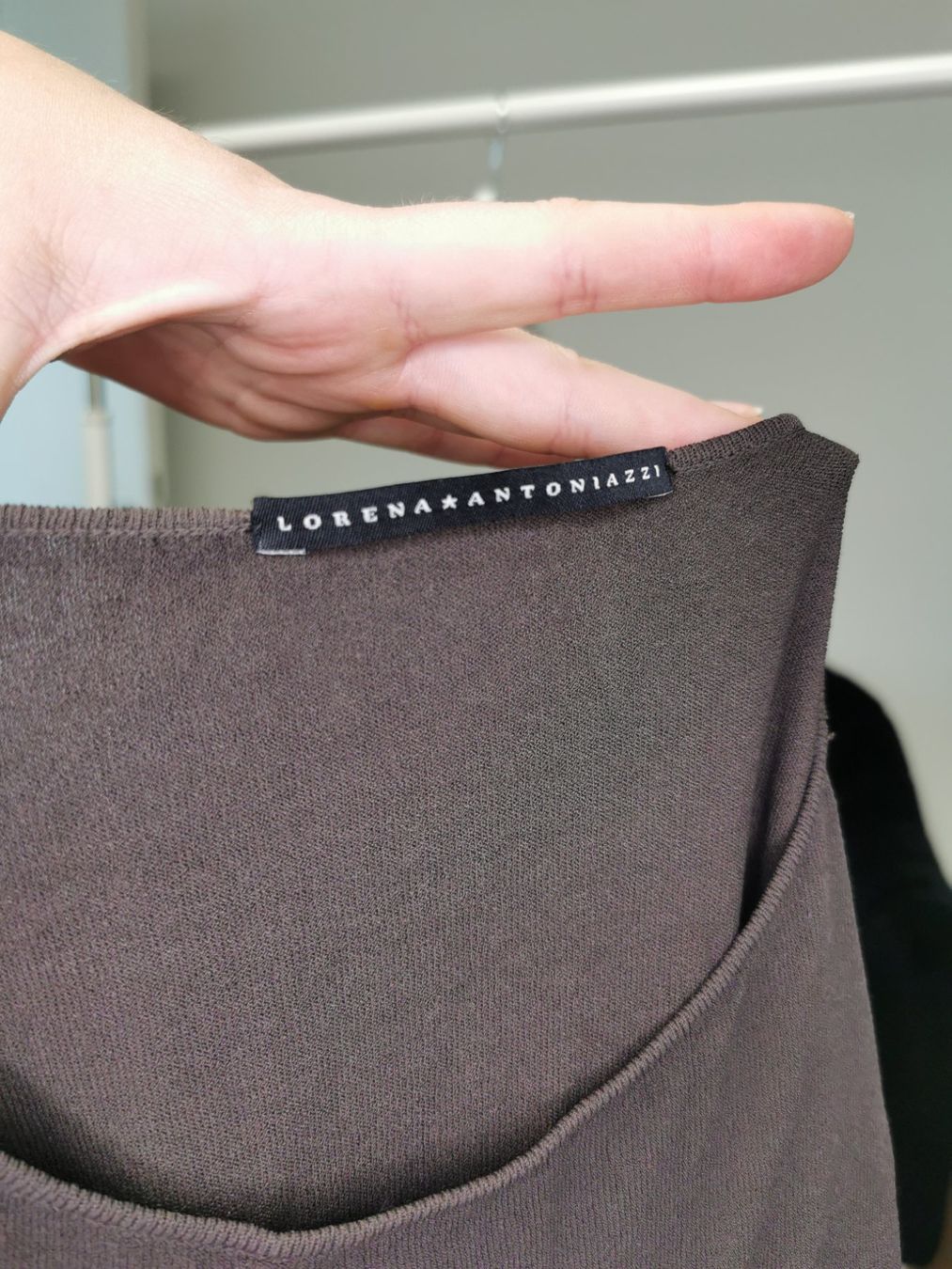 Maglioni & Felpe: Luxus Designer Pullover Modemarke Lorena Antoniazzi braun 38 – Usato da Staad SG venduto da Chirrari 1