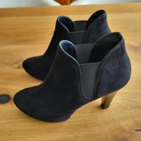 Stiefeletten Schwarz Velours Grösse 37 