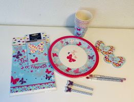 Kindergeburtstag Set "Butterfly Princess" Sommer Party