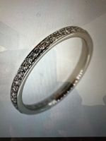 Brillantring 950 Platin, mit 42 Brillanten 0.336 ct