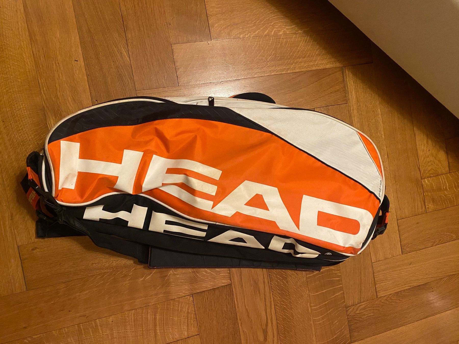 Head Borse: Sac de tennis HEAD orange blanc noir – Usato da Lausanne venduto da lou_tk6y