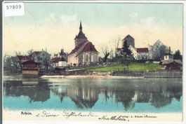 Arbon - Stadtpartie am See - Litho