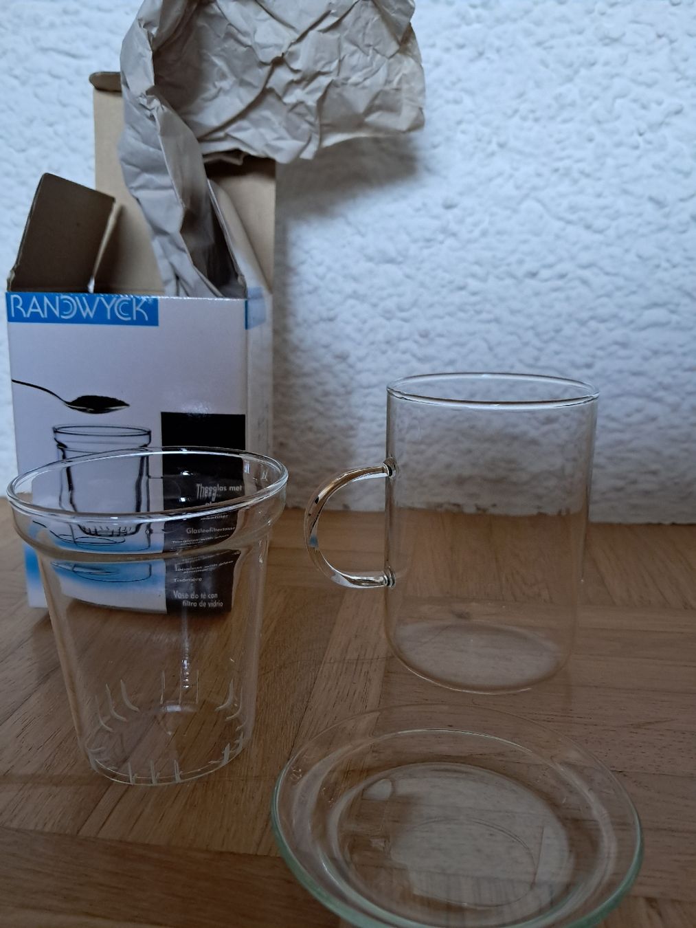 Bicchieri: Randwyck Teeglas mit Filter, neuwertig – Nuovo (secondo la descrizione) da Obfelden venduto da Eva_32 3
