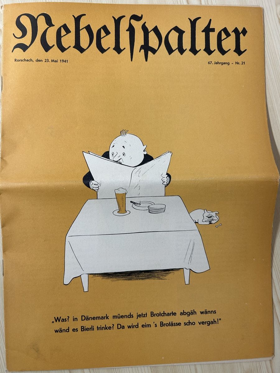 Riviste & Magazine: Original Zeitung "Nebelspalter" 1941 - Ein Zeitdokument! – Usato da Erlinsbach venduto da Lilla2 1