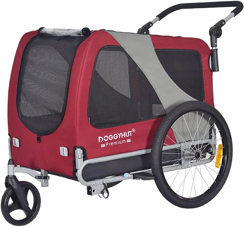 Fiximaster XL Hundeanhänger & Jogger 2-in-1 - Bis 40kg Mit Handbremse