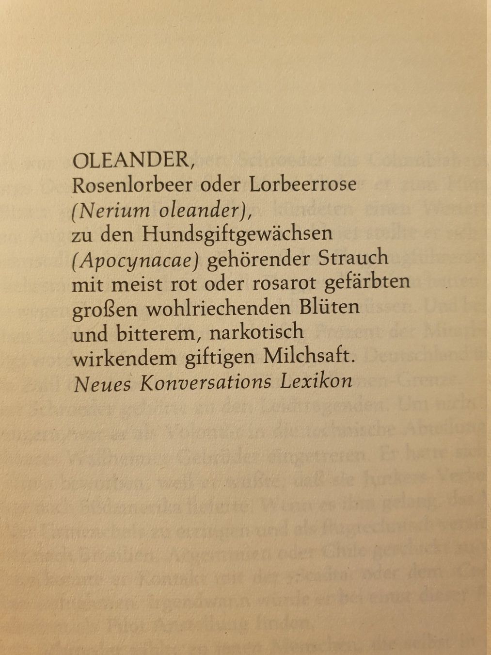 Libri: Olenader Oleander - C. C. Berguin – Usato da Zürich venduto da loosebone 4
