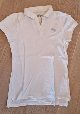 Poloshirt Abercrombie Fitch weiss Grösse M 