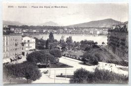 Genève - Place des Alpes et Mont-Blanc
