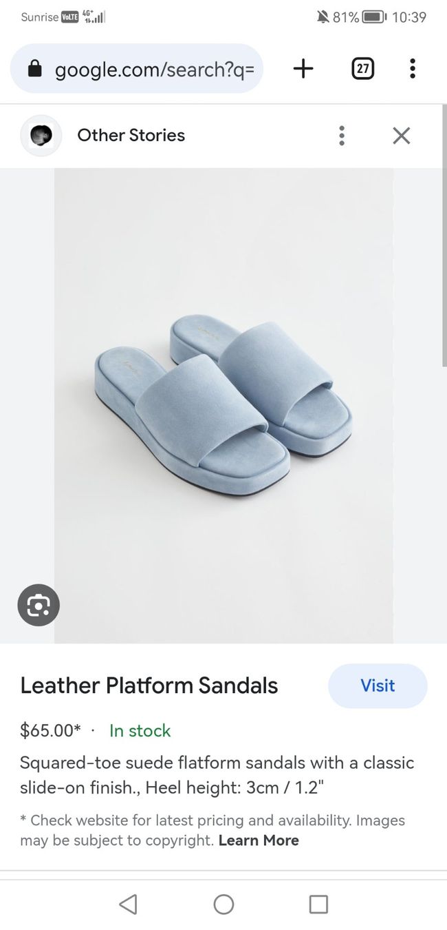 Other Stories Scarpe da donna: Other Stories Sandals Blue 39 – Usato da Uster venduto da b4x_ric