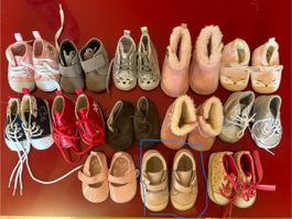 Chaussures bébé lot de 13 paires du 14 au numéro 18