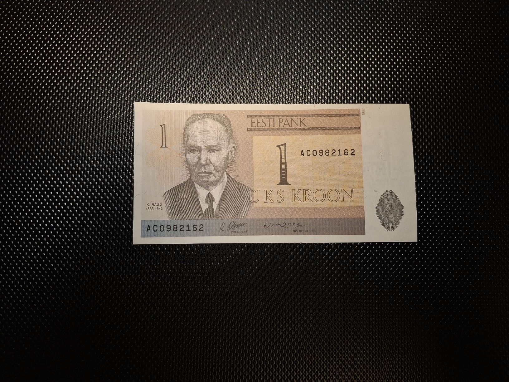 Banknoten: 1 Kroon Estland 1992 Banknote – Gebraucht aus Geroldswil von Antica01