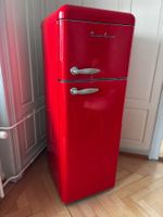 SCHAUB LORENZ, Kühlschrank retro, rot, 53 x 150 cm