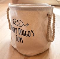 Spielzeugkorb Hunde/Katzen,angry doggo,robust,30x45cm ,NEU