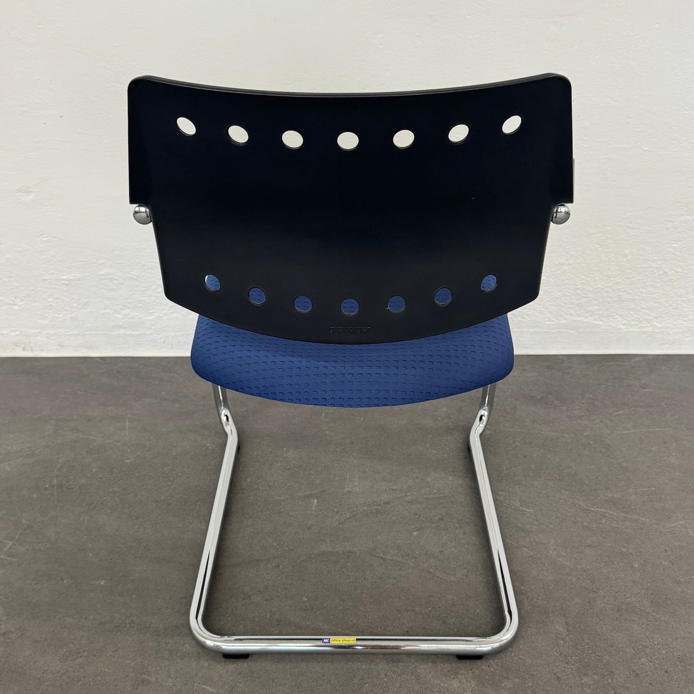 Girsberger Stühle: Girsberger 3300 Freischwinger mit Sitzfläche Stoff Blau - – Gebraucht aus Schönenwerd von mcofficeshop 4