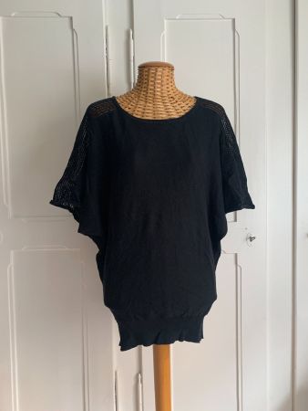 Oberteil schwarz oversized - 34