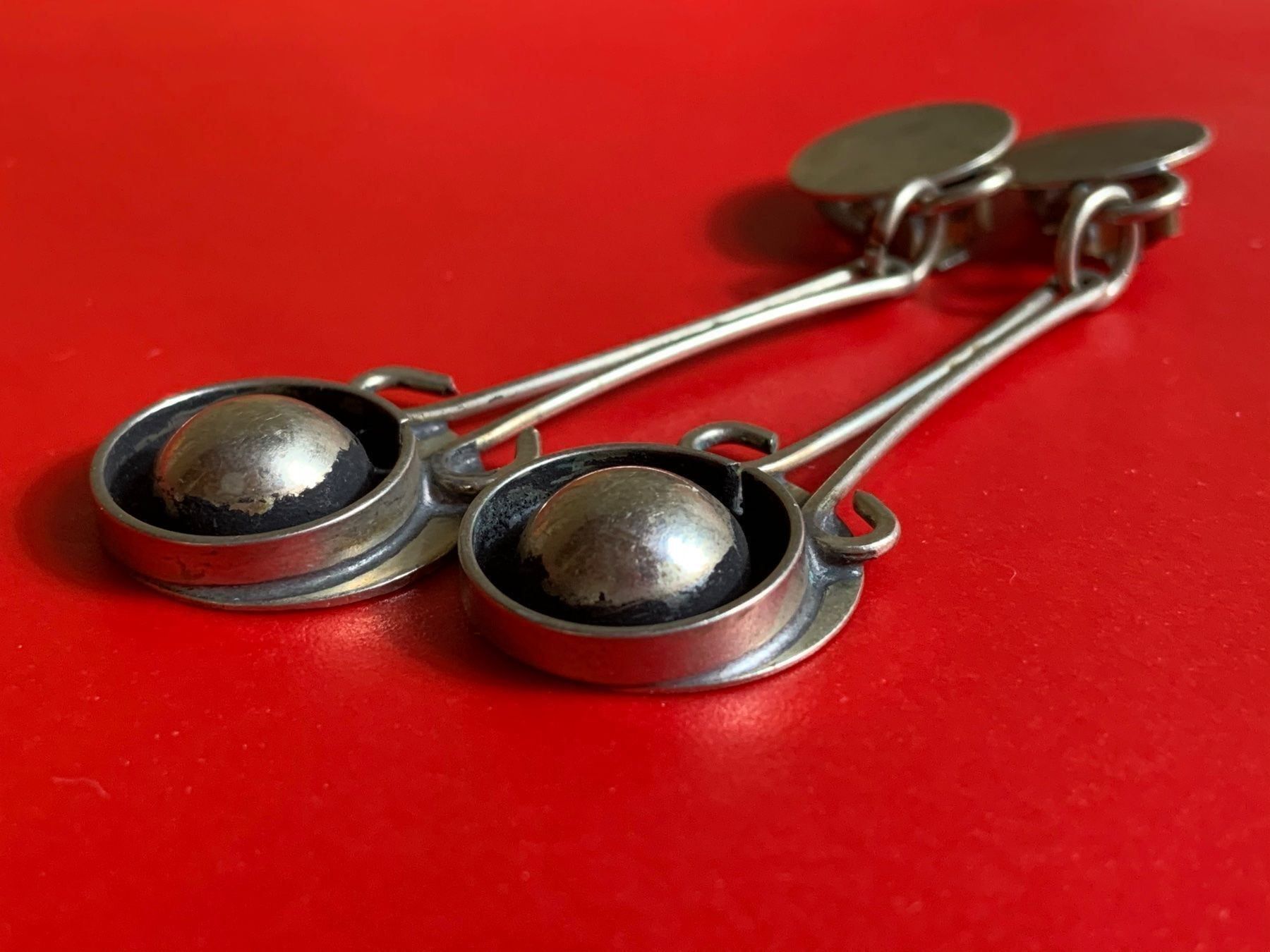 Orecchini pendenti & Orecchini a lobo: Ohrenringe silber halbkugel clips – Usato da Dittingen venduto da Bellevista 5