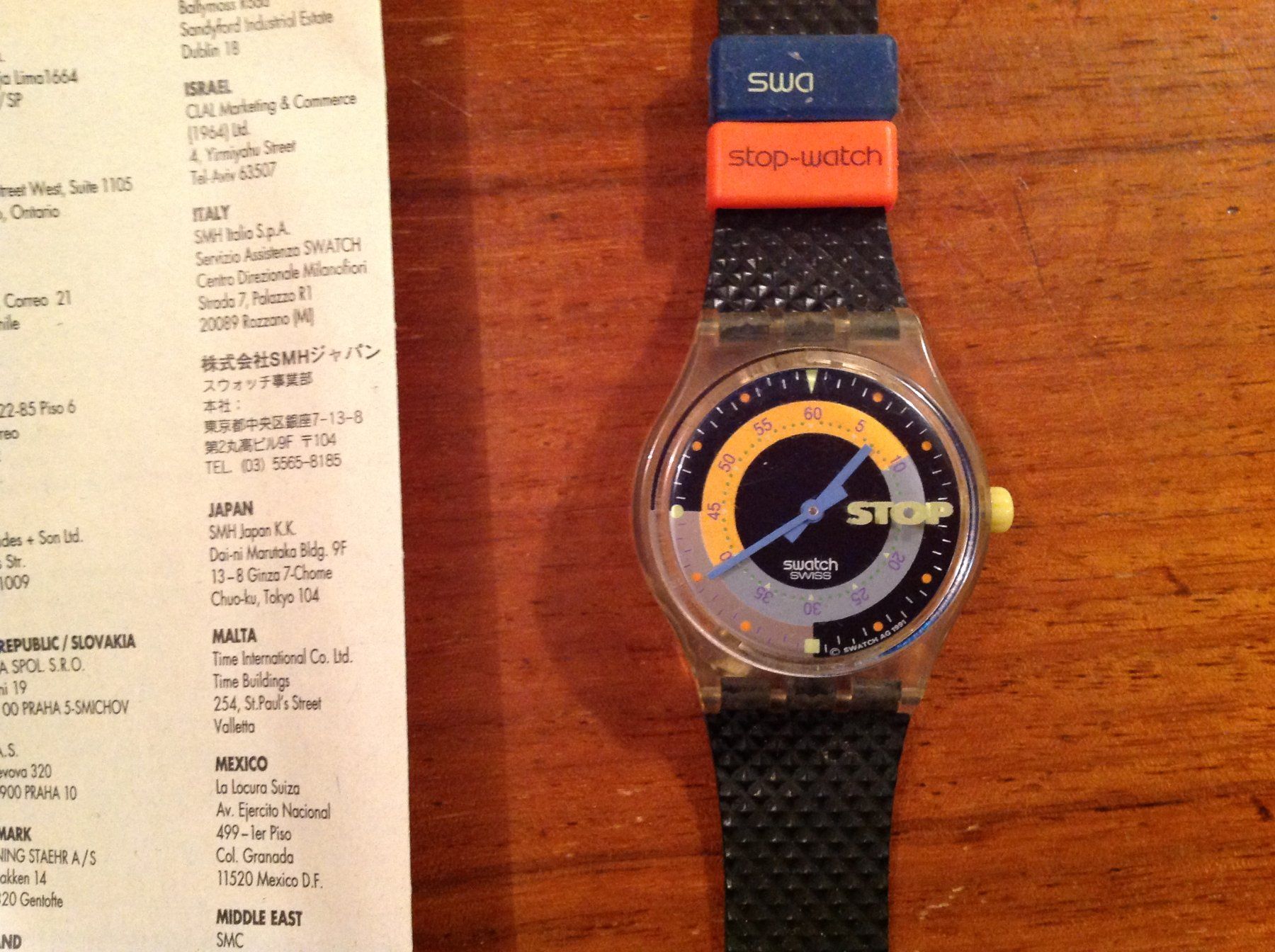 Swatch Uhren: vintage swatch - stop-watch – Gebraucht aus Vuiteboeuf von broticaire