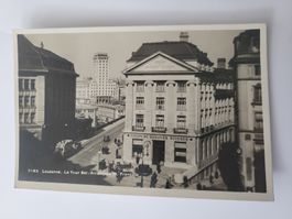 Ansichtskarte Lausanne Union de Banques Suisses Tram R34