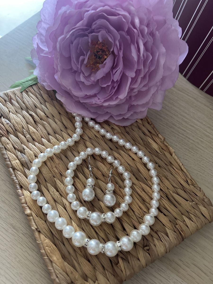 Altri gioielli: 3 tlg. Perlen Schmuckset – Nuovo (secondo la descrizione) da Seon venduto da Sunny-Schmuck78