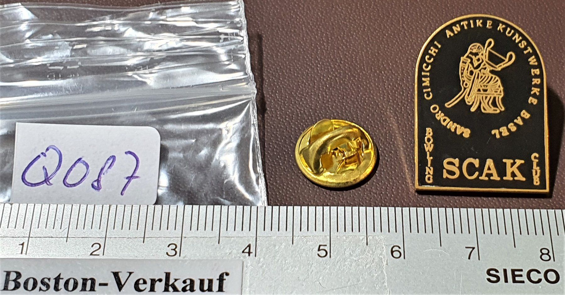 Placchette & Badge: Q087 - Pin Bowling Club SCAK Basel – Usato da Reinach BL venduto da Boston-Verkauf 1
