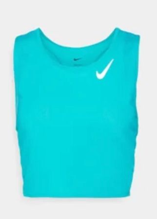 Nike Performance Crop Top türkis (rapit teal) Grösse S NEU