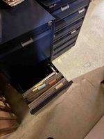 Bisley Aktenschrank blau Metall akzeptabler Zustand