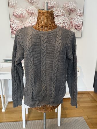 Pullover mit Zopfmuster, Benetton, S