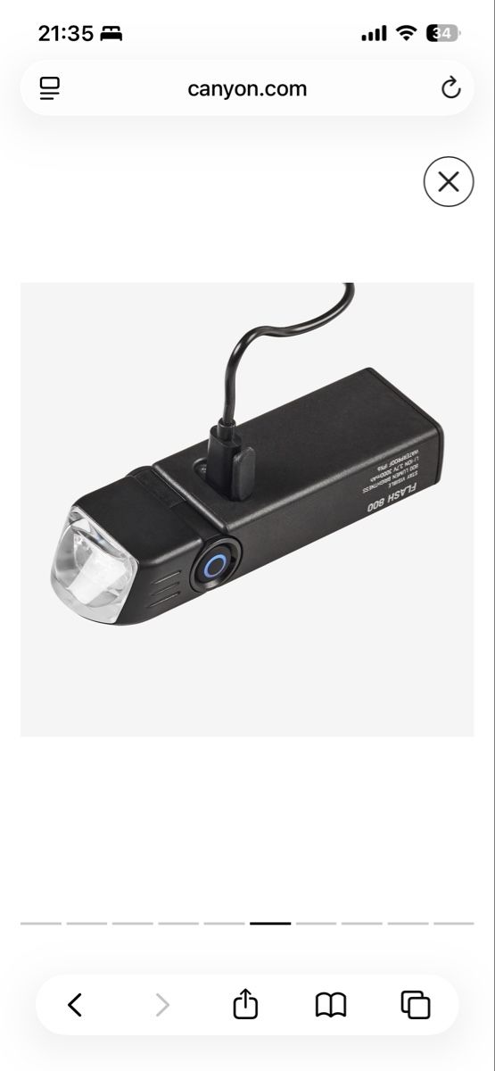 Canyon Biciclette: Canyon Flash 800 Headlight neu - UNGEÖFFNET! – Nuovo e nell'imballaggio originale da Samstagern venduto da Emanuelfreiherr 1