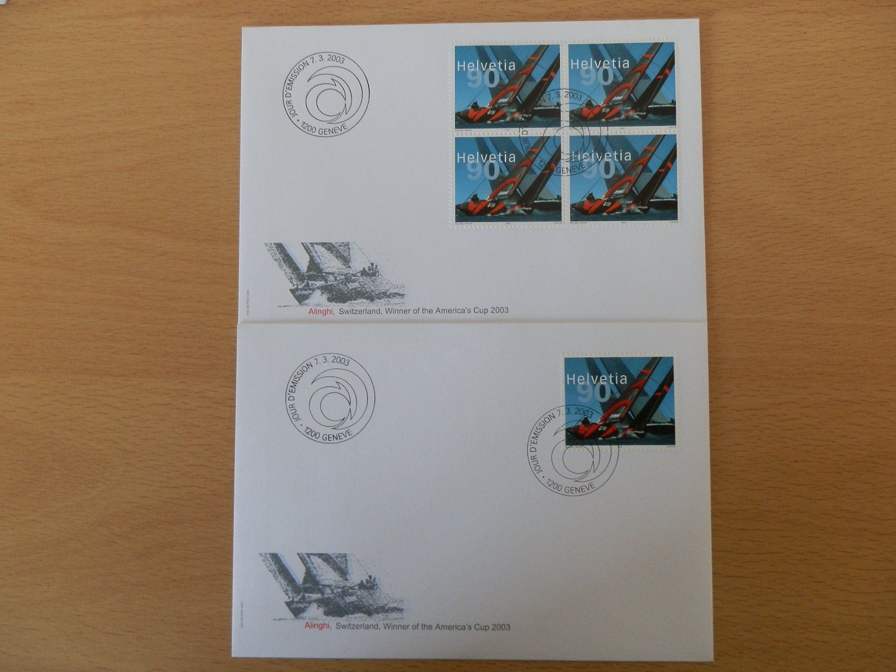 Alle Briefmarken: Alinghi Welt Segelregatte – Neu (gemäss Beschreibung) aus Rorschach von Hobero 2