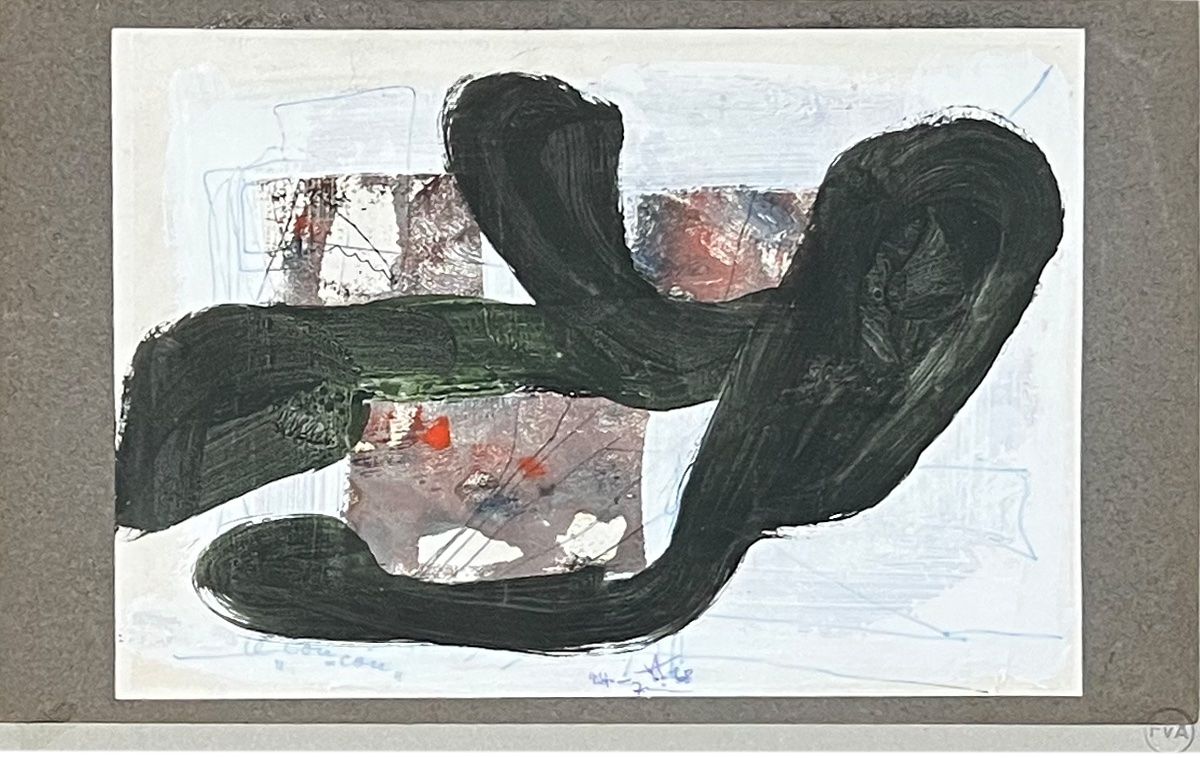 Dipinti: Fritz von Alten.  Le coucou, 1968. Mischtechnik. – Usato da Zumikon venduto da tesoro8853 3