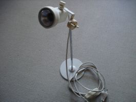 Vintage Schreibtischlampe, weiss, Top Zustand!