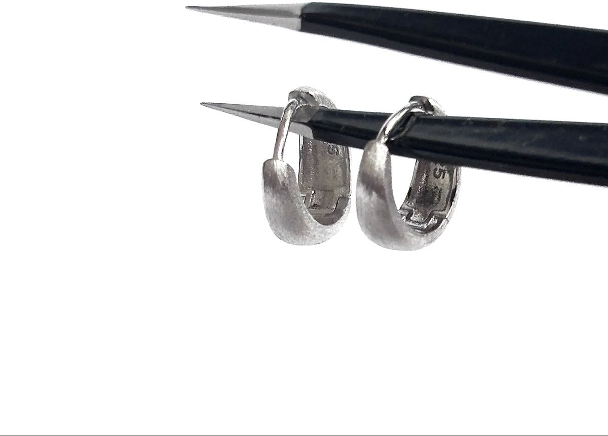 Orecchini pendenti & Orecchini a lobo: Small 925 silver Hoops. 9 mm . – Nuovo (secondo la descrizione) da Dübendorf venduto da S1973E 1