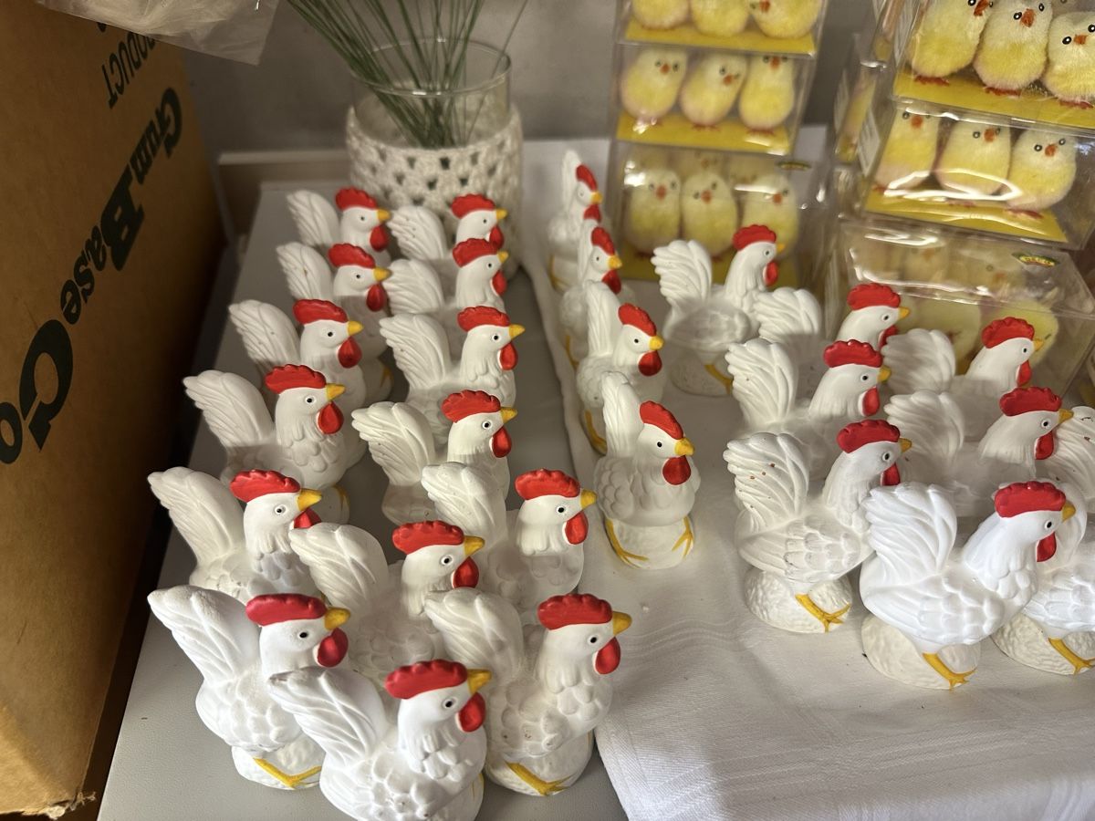 Statuette: Ostern Set Küken,Hahn,Henne – Nuovo e nell'imballaggio originale da Sevelen venduto da Stopglobal. 1
