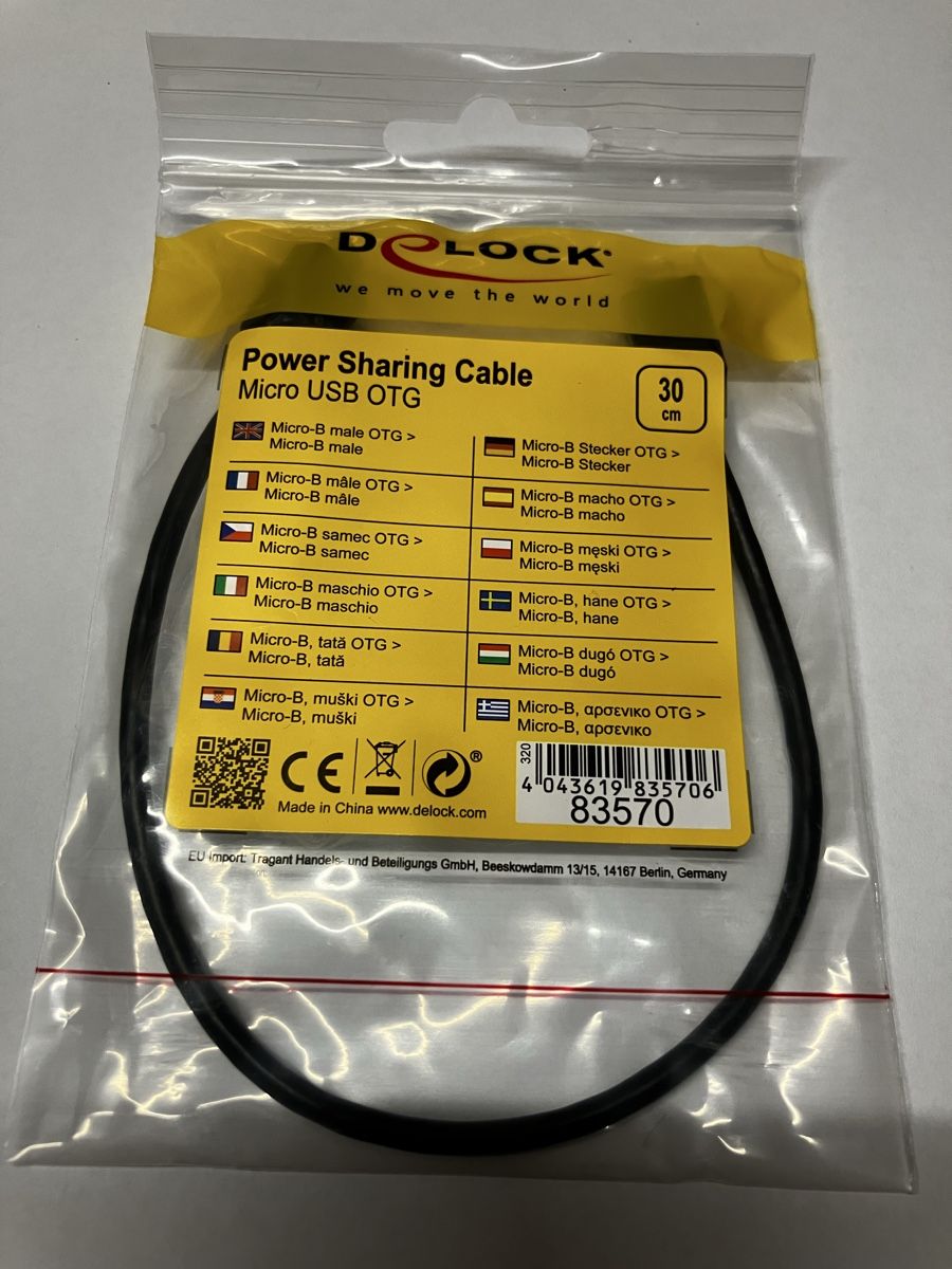 Cavi: Kabel Micro USB-B zu Micro USB-B – Nuovo e nell'imballaggio originale da Matten b. Interl venduto da aemt 1
