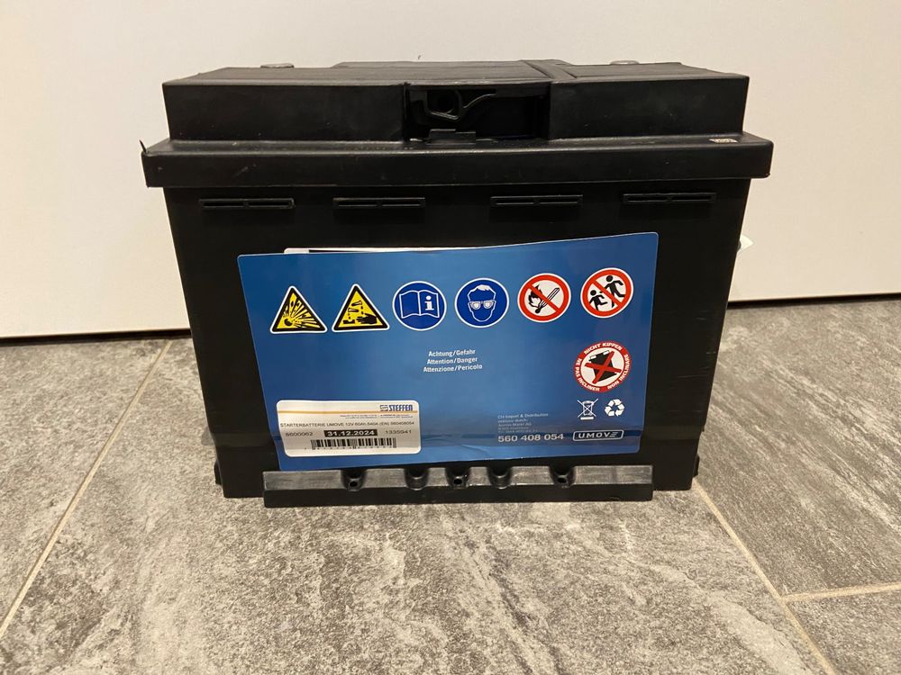 UMOVE Autobatterie 12V 60Ah 540a (EN) (NEU mit Garantie) Kaufen auf Ricardo