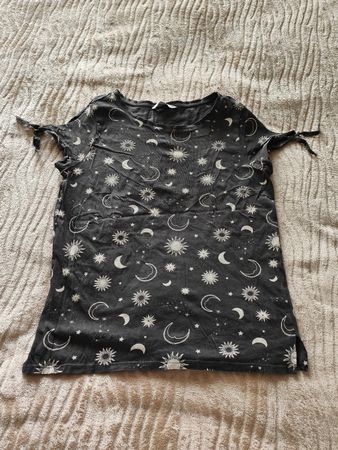Schickes Shirt mit Mond & Sonne Muster, Grösse M, Top!