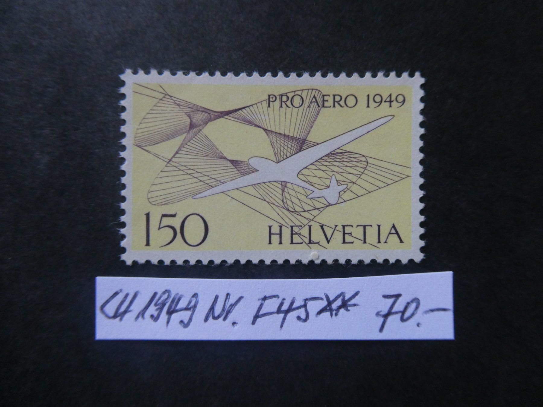 Tutti i francobolli: CH 1949 Nr. F45 postfrisch ** – Usato da Lausen venduto da Herbamare01