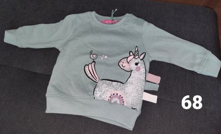 Baby Pullover Gr. 68 mit Einhorn, Neu!