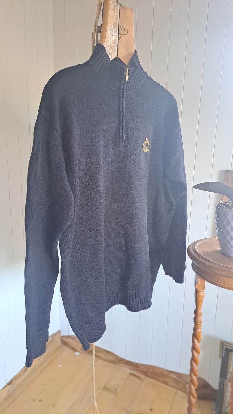 Ralph Lauren Pullover & Sweatshirts: RALPH LAUREN unisex ¼Zip Troyer Pullover Strickpullover L XL – Gebraucht aus Mollis von Fauchi99 7