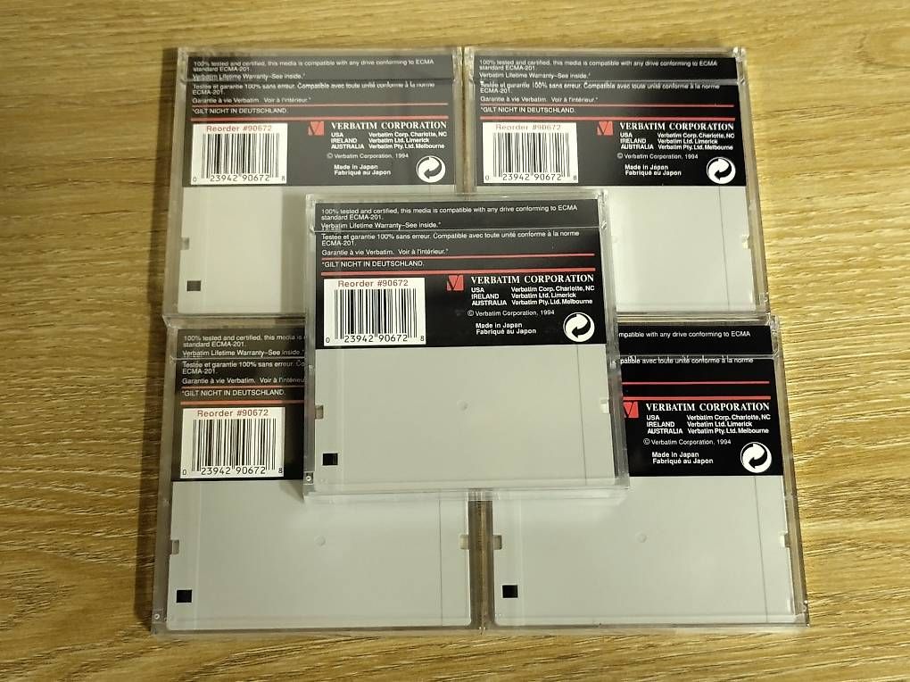Verbatim Schede di memoria: Verbatim Magneto Optical Media 230MB Discs OM – Nuovo e nell'imballaggio originale da Wohlen AG venduto da gnabbr 1