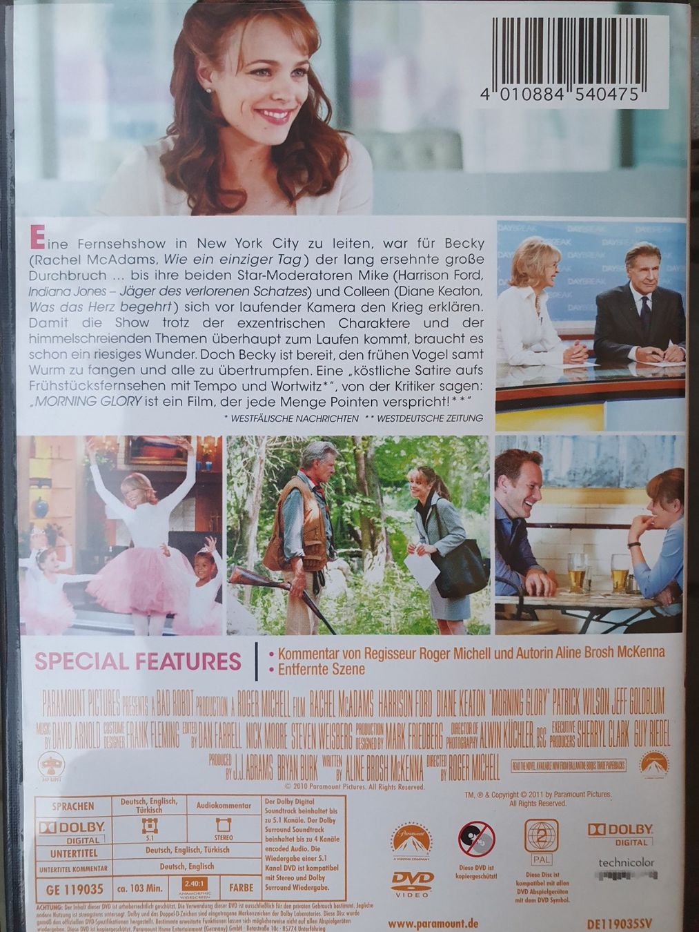 Tutti i DVDs: DVD Morning Glory – Usato da Hüttlingen venduto da Thurgi85 1